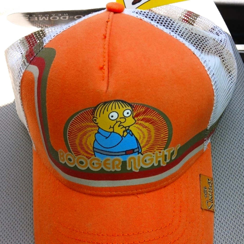The Simpsons Ralphie "Booger Nights" Vintage Trucker Hat NEW WITH TAG!